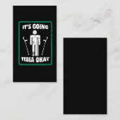 骨折した足の脛骨のOkayは健康なギフトをすぐに得ます 名刺 (正面/裏面)