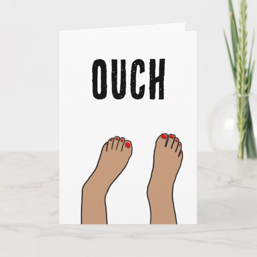 骨折した足 カード (正面)