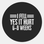 骨折した骨が腕の脚の手首の回復 ラウンドシール (正面)