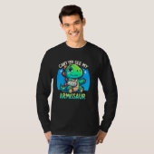 骨折した骨の恐竜の腕を壊して私のAを見ることができない Tシャツ (正面フル)