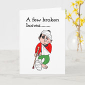 骨折した骨 カード (黄色い花)