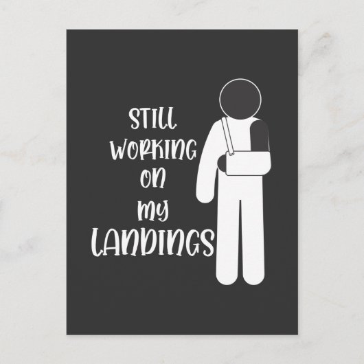 骨折しても大丈夫 スタントマンキッド ポストカード (正面)