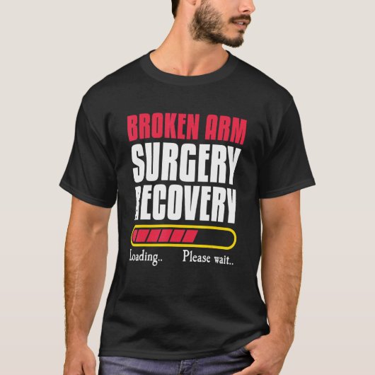骨折アーム手術回復骨ひじひじの手手首 Tシャツ (正面)