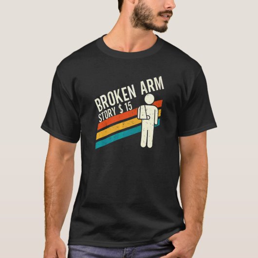 骨折ストーリー 腕の骨折 4 Tシャツ (正面)