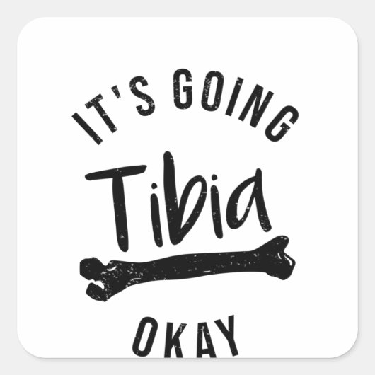 骨折脛骨損傷骨折 スクエアシール (正面)