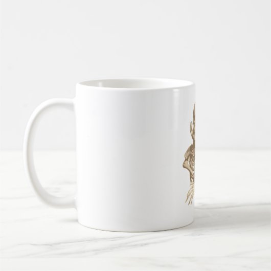 骨格おもしろい コーヒーマグカップ (左)