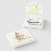 骨格おもしろい ストーンコースター (横)