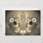 骨格こうもりハローウィンパーティ招待状 招待状 (裏面)