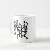 骨格は踊りで感じ良い雰囲気 コーヒーマグカップ (正面左)