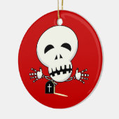 骨格オーナメント セラミックオーナメント (左)