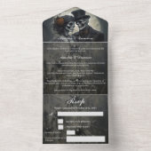 骨格ゴシッ結婚クス オールインワン招待状 (内側)