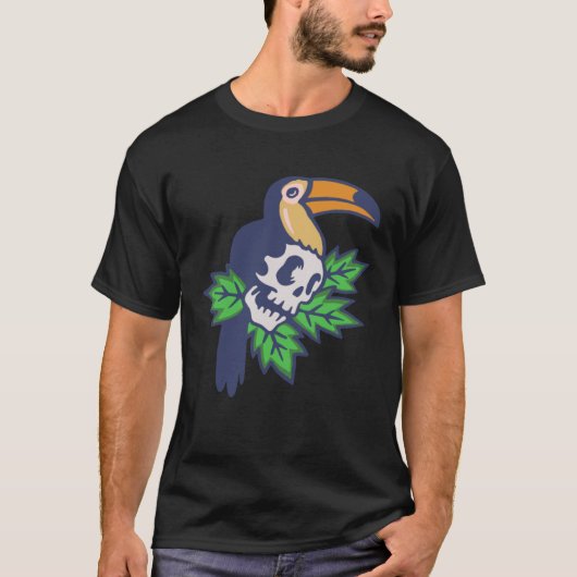 骨格スカルタケントゥカン Tシャツ (正面)