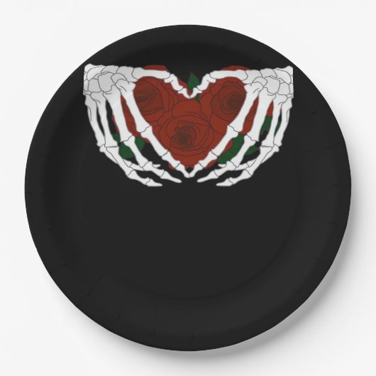 骨格ハート ペーパープレート (正面)