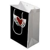 骨格ハート ミディアムペーパーバッグ (正面アングル)