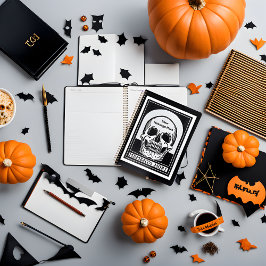 骨格パーソナライズされた誕生日ハローウィンパーティ プランナー手帳