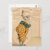 骨格ピエロ ポストカード (正面/裏面)