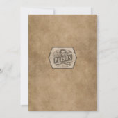 骨格不気味ハローウィンパーティ招待状 招待状 (裏面)