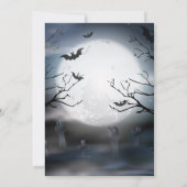 骨格不気味ハローウィンパーティ 招待状 (裏面)