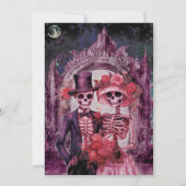 骨格不気味ハローウィンパーティ 招待状 (正面)