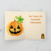 骨格及びキャンディーコーンハロウィーン カード (内部)