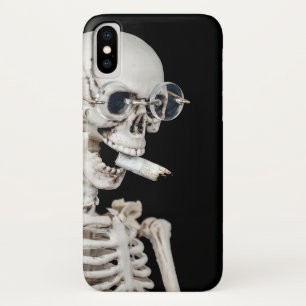 骨格喫煙たばこお尻 iPhone X ケース