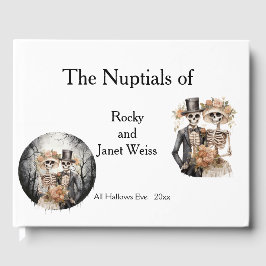 骨格対結婚式招待状 ゲストブック