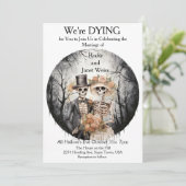 骨格対結婚式招待状 招待状 (スタンド正面)