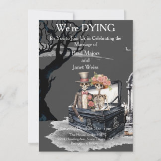 骨格対結婚式招待状 招待状