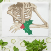 骨格悪夢クリスマス キッチンタオル (折り畳み)