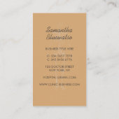 骨格整形外科の医師スカルプト砂骨 名刺 (裏面)