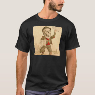 骨格新聞配達少年 Tシャツ