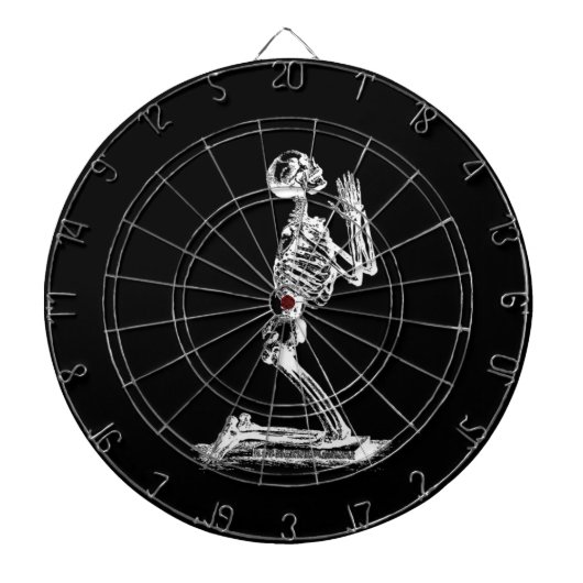 骨格祈矢板 ダーツボード (正面)