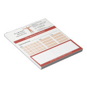 骨格筋ヒト体医療アポイントメント ノートパッド (アングル)