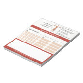 骨格筋ヒト体医療アポイントメント ノートパッド (回転)