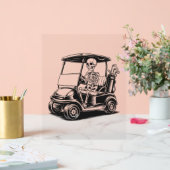 骨格系ゴルファー遊スカルゴルフ アクリルサイン (ウェディング)