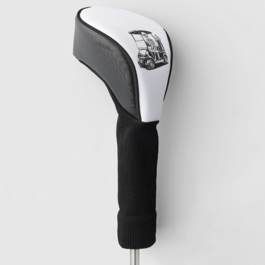 骨格系ゴルファー遊スカルゴルフ ゴルフヘッドカバー (アングル)