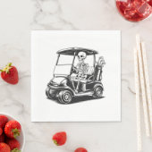 骨格系ゴルファー遊スカルゴルフ スタンダードランチョンナプキン (インサイチュ)