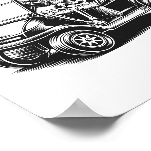 骨格系ゴルファー遊スカルゴルフ ポスター (角)