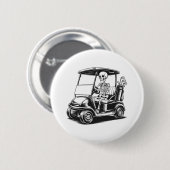 骨格系ゴルファー遊スカルゴルフ 缶バッジ (正面&裏面)