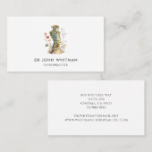 骨格脊椎医師カイロプラクター 名刺 (正面/裏面)