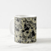 骨格葉および泡マグ コーヒーマグカップ (正面左)