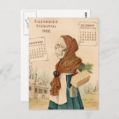 骨格野菜レディ ポストカード (正面/裏面)