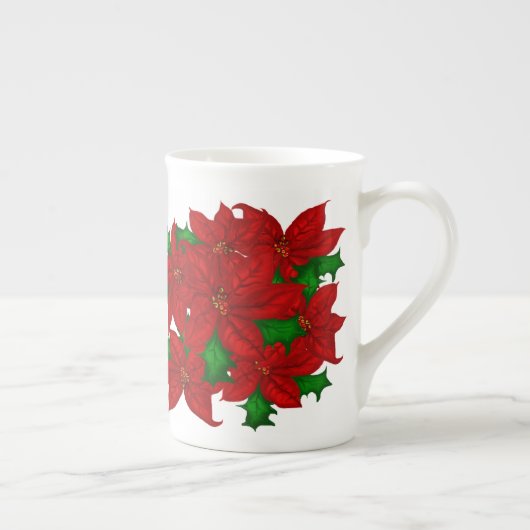 骨灰磁器のクリスマスのマグ ボーンチャイナマグカップ (右)