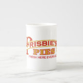 骨灰磁器のFrisbieのパイマグ ボーンチャイナマグカップ (正面)