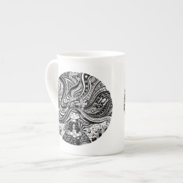 骨灰磁器のGrincheuxの天使の願い ボーンチャイナマグカップ