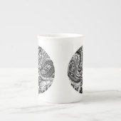 骨灰磁器のGrincheuxの天使の願い ボーンチャイナマグカップ (正面)