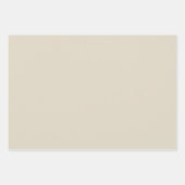 骨無地の白ベージュ ラッピングペーパーシート (正面)