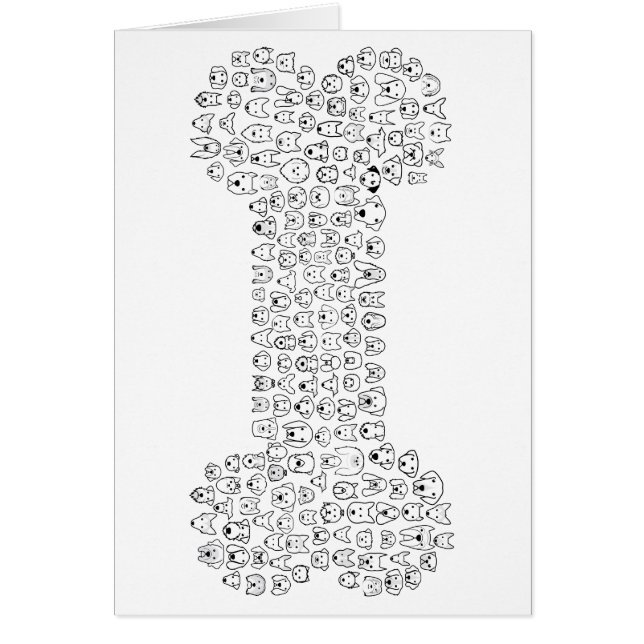 骨犬の漫画 (正面)