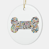 骨犬の漫画 セラミックオーナメント (左)