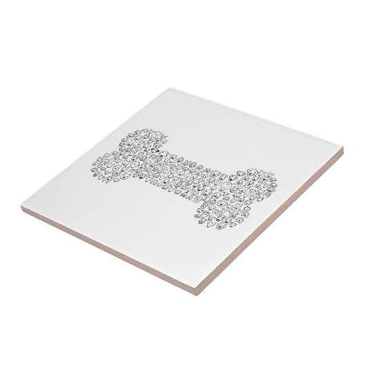 骨犬の漫画 タイル (側面)